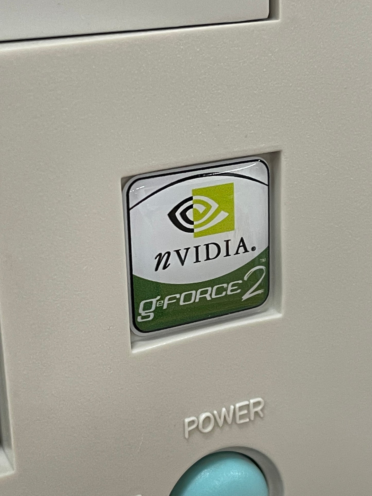 Nvidia Geforce2 General Video Graphics Case Badge Sticker - Dome