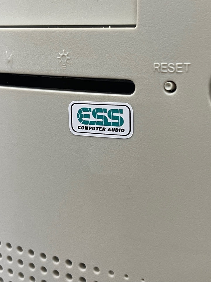 ESS Audio Case Badge Sticker - White