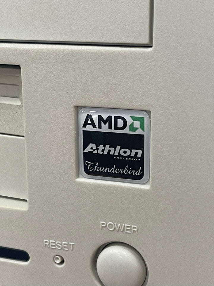 AMD Athlon "Thunderbird" Case Badge Sticker - DOME