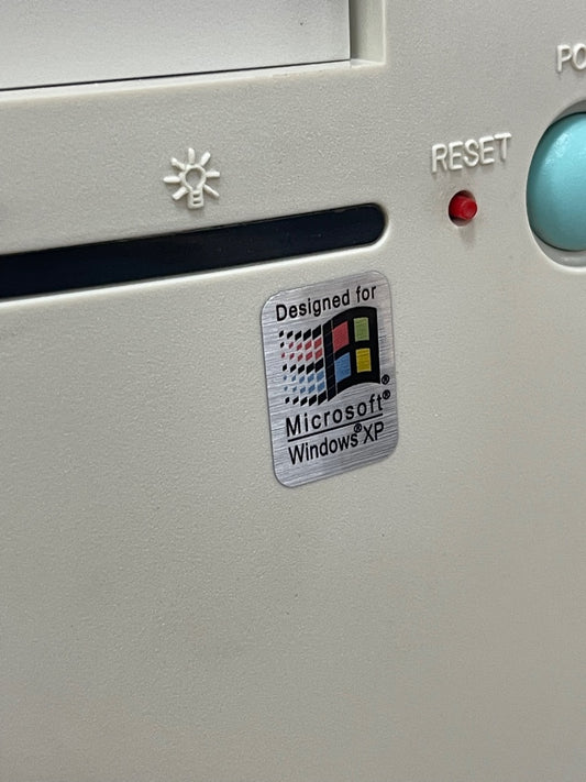 Windows XP Case Badge Sticker  - Metallic
