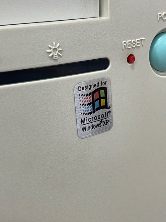 Windows XP Case Badge Sticker - Metallic