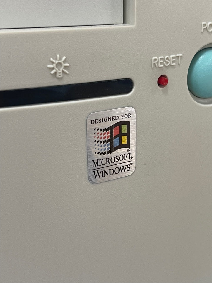 Windows 3.1 (General) Case Badge Sticker - Metallic