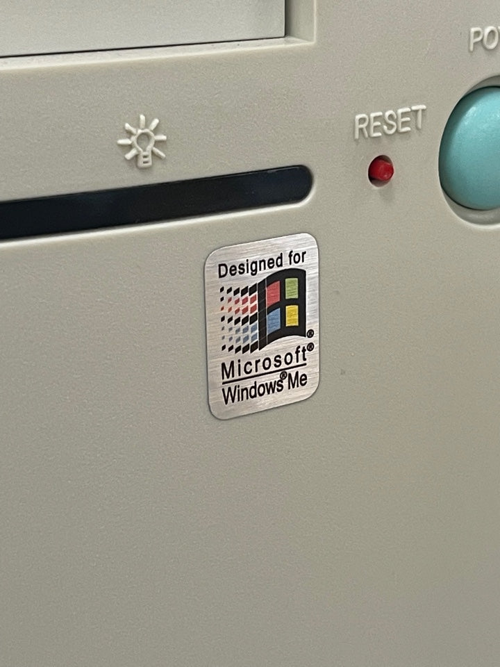 Windows Me Case Badge Sticker - Metallic – Geekenspiel