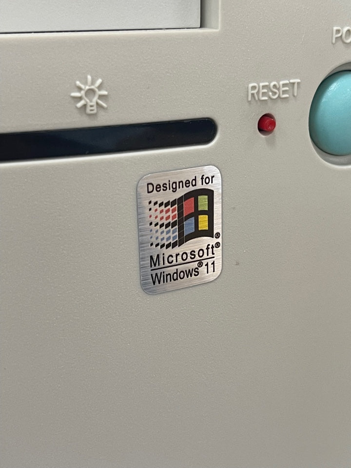 Windows 11 Case Badge Sticker - Metallic
