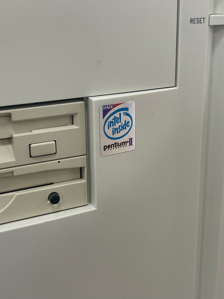 Pentium II Case Badge Sticker - Metallic