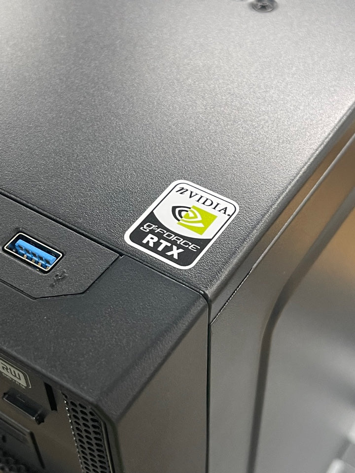 GeForce RTX Case Badge Sticker - White