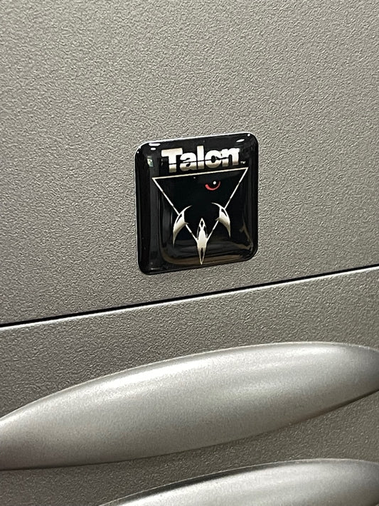 Falcon Northwest > Talon < Logo Case Badge Sticker - Dome