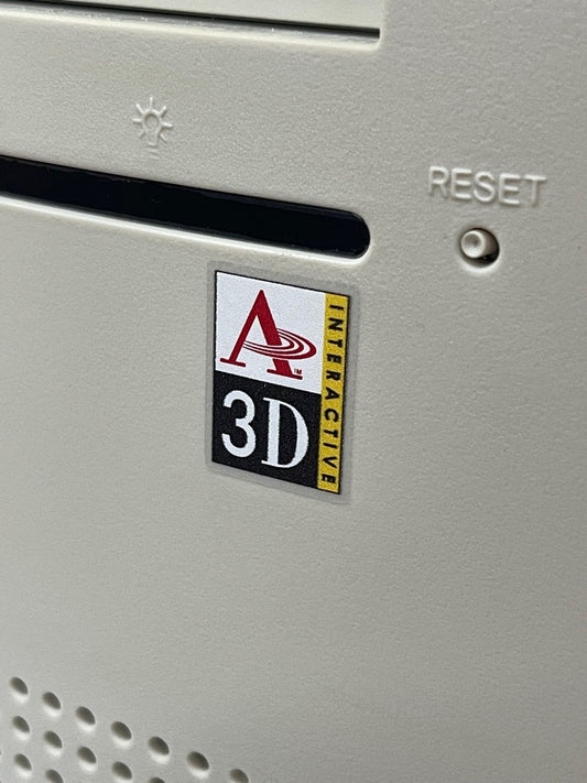 Aureal Interactive 3D Vortex Audio Case Badge Sticker - Clear