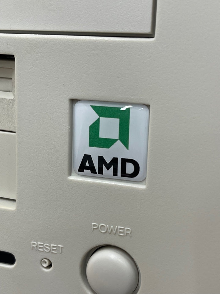 AMD Logo Case Badge Sticker - DOME