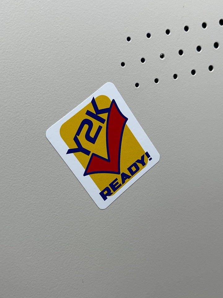 Y2k Year 2000 "Ready" Checkmark Sticker
