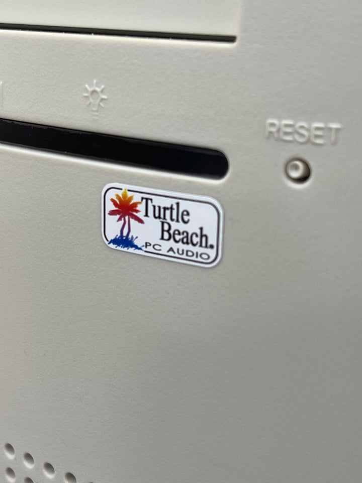 thumbnail image 2 of Turtle Beach Audio Multisound Computer Case Badge – Flat Sticker, Retro 486/P5 PC 2 of 3