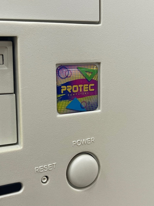 Custom PC Shop > Protec < Case Badge Sticker - Dome