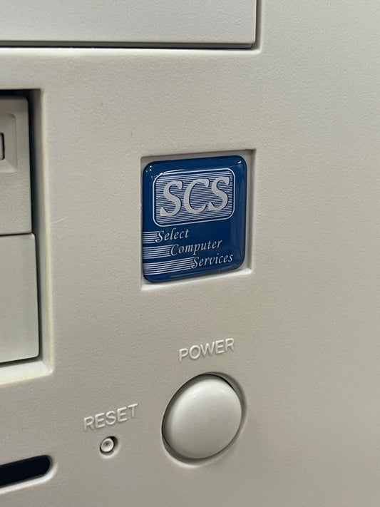 Custom PC Shop > SCS < Case Badge Sticker - Dome