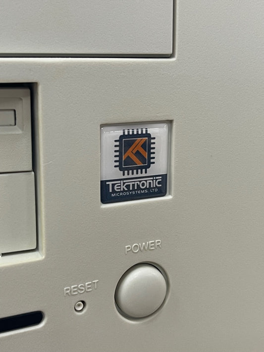 Custom PC Shop > Tektronic < Case Badge Sticker - Dome