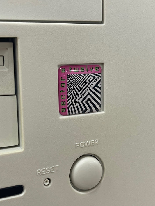 Custom PC Shop > Sector Twelve < Case Badge Sticker - Dome