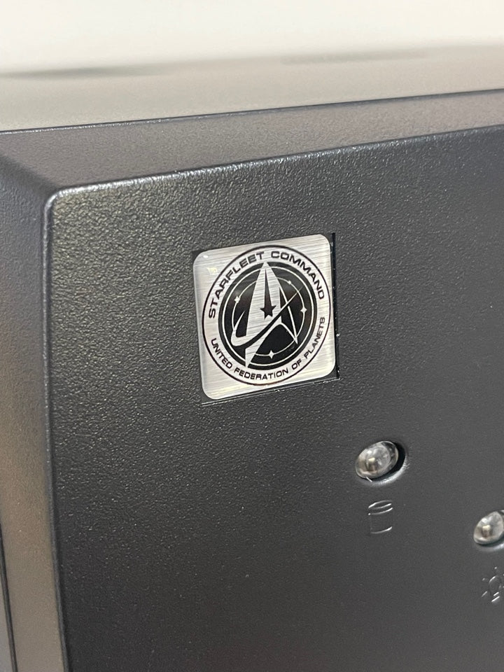 > Starfleet Command < Star Trek Case Badge Sticker - Dome Met