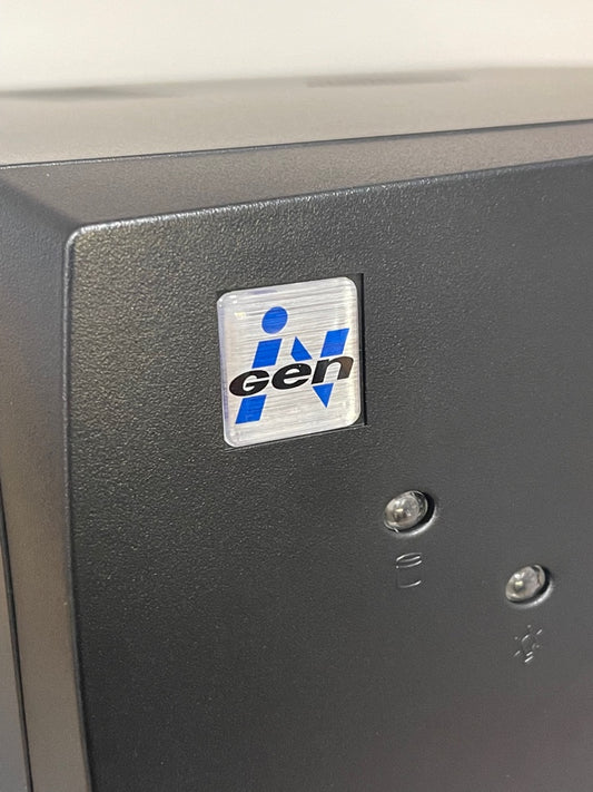 > Ingen < Jurassic Park Case Badge Sticker - Dome Met