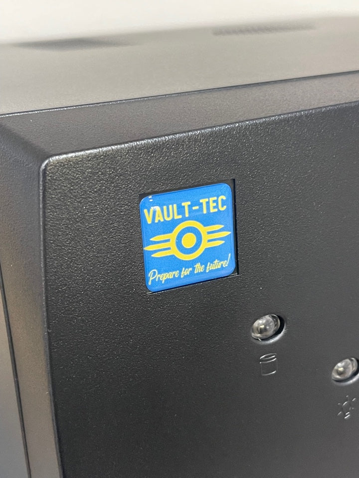 Fallout > Vault-Tec, Prepare for the Future! < Case Badge Sticker - Dome Blue