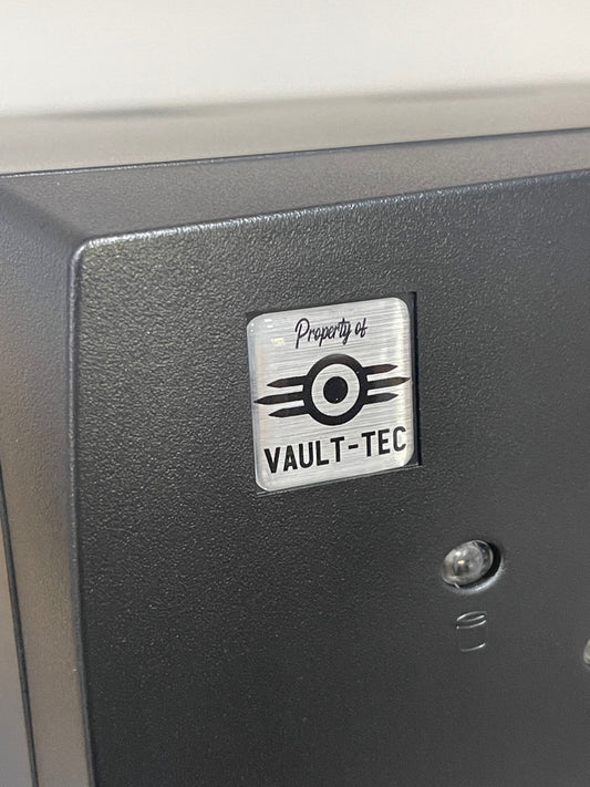 Fallout > Vault-Tec, Property of < Case Badge Sticker - Dome Met