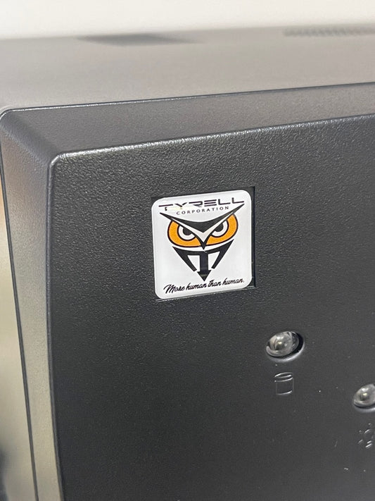 > BR TYRELL < Blade Runner Case Badge Sticker - Dome