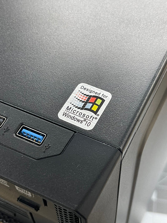 Windows 10 Case Badge Sticker - Metallic