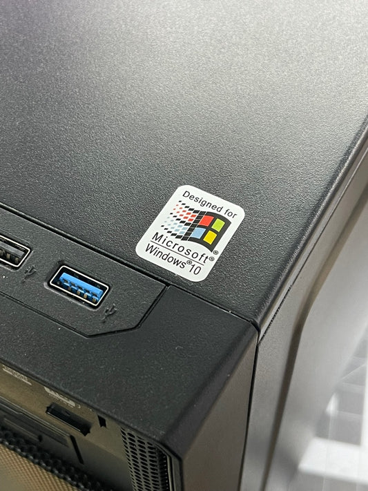 Windows 10 Case Badge Sticker  - White