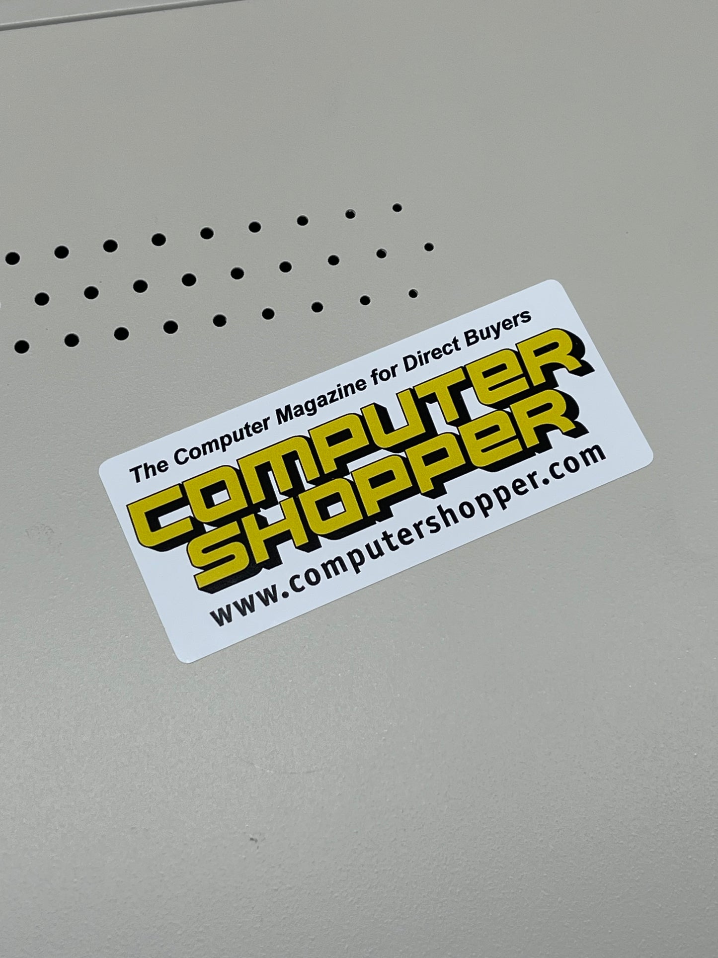 80s 90s Computer Shopper Magazine Sicker Logo