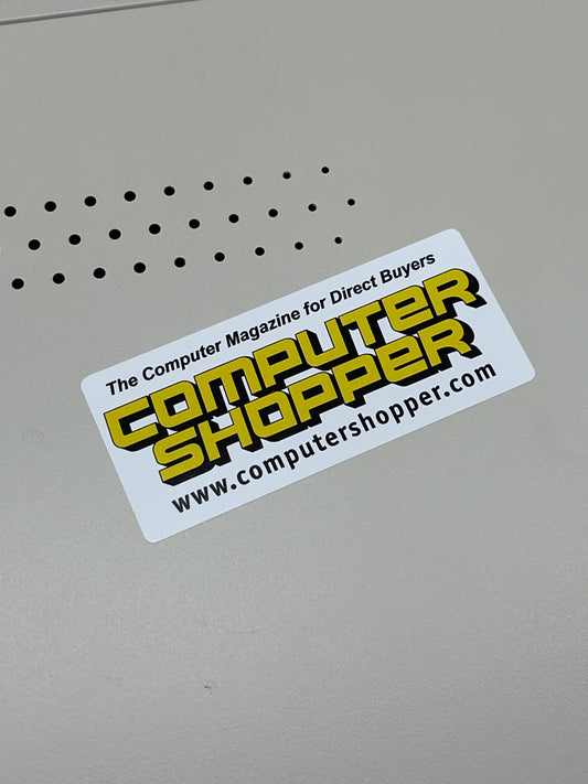 80s 90s Computer Shopper Magazine Sicker Logo