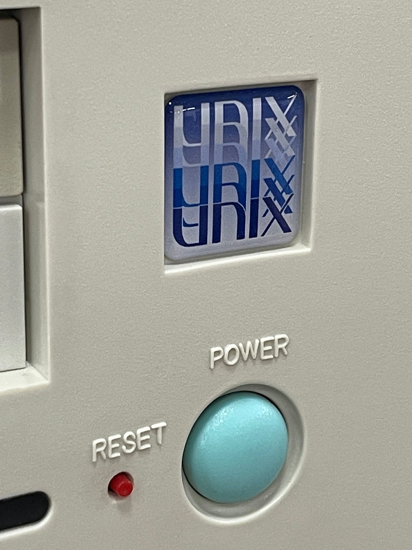 UNIX Color Logo Case Badge Sticker - Dome