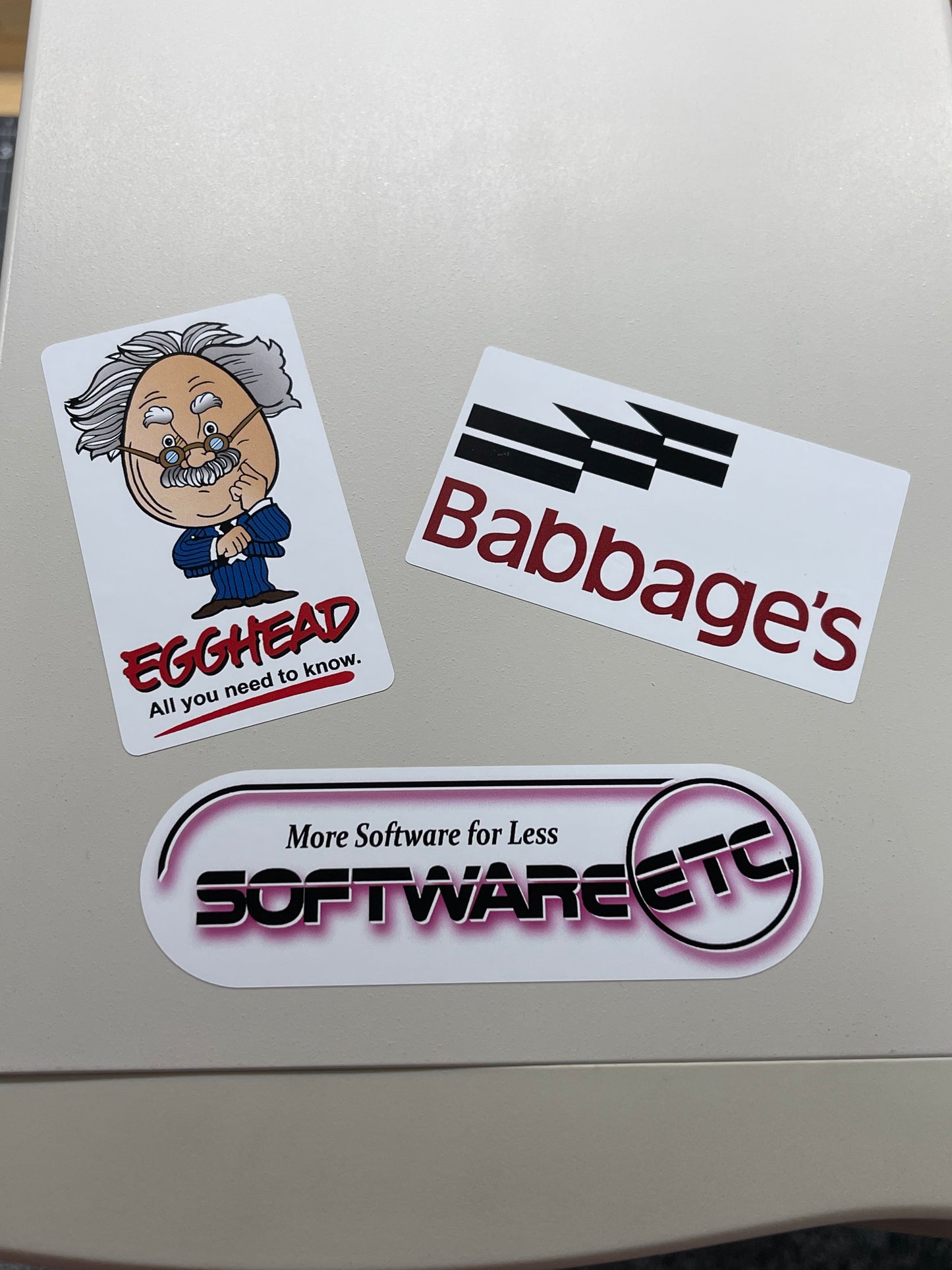 80s 90s Computer Software Stores Egghead, Babbages, Etc. Assortment (3)