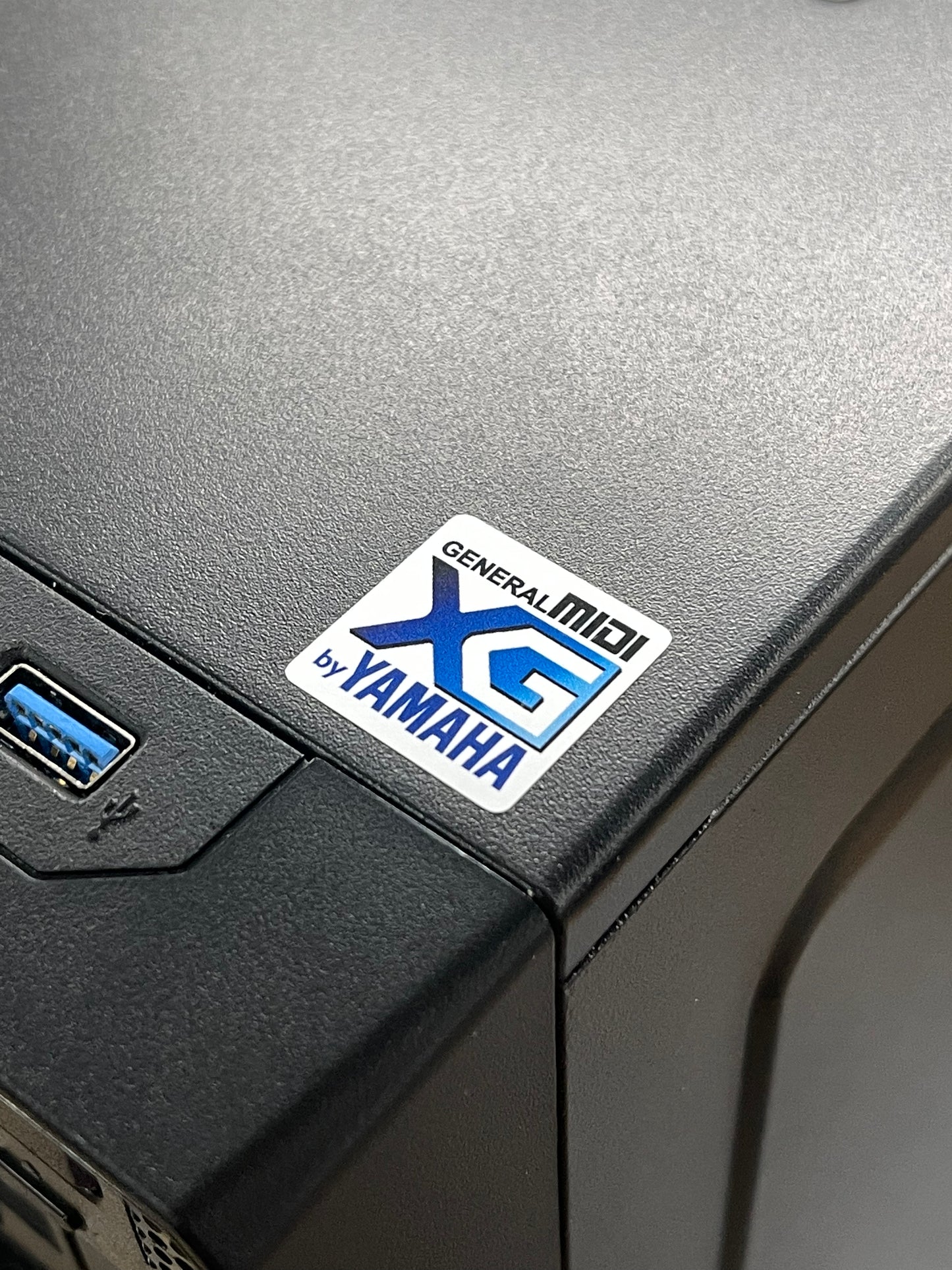 Yamaha XG General MIDI Audio Case Badge Sticker - White