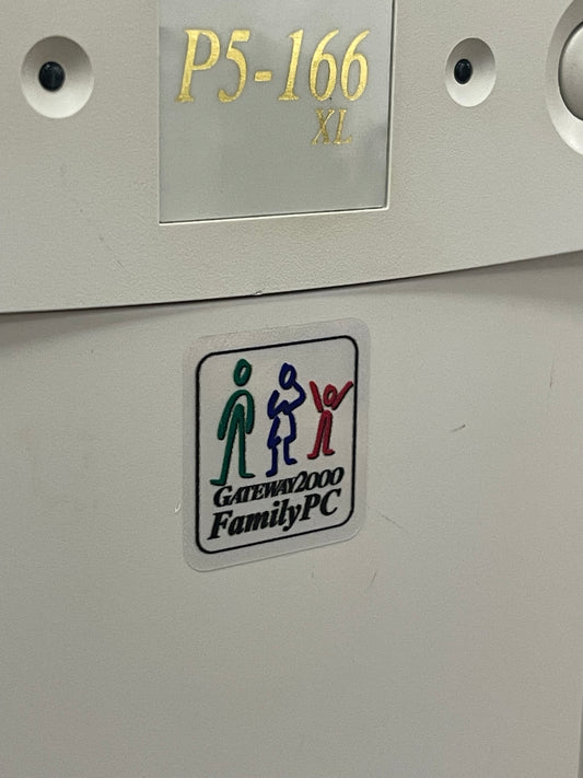 Gateway 2000 "Family Computer" Early GW2K Sticker - Clear