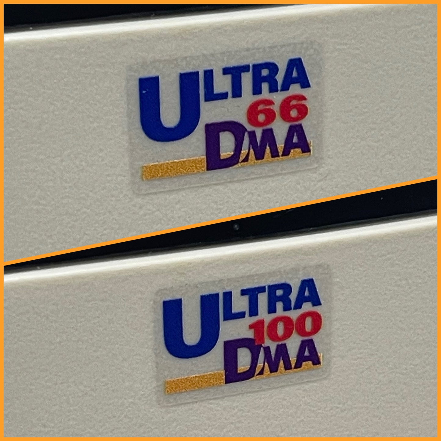 Ultra DMA 66 / 100 UDMA Case Badge Sticker - Clear