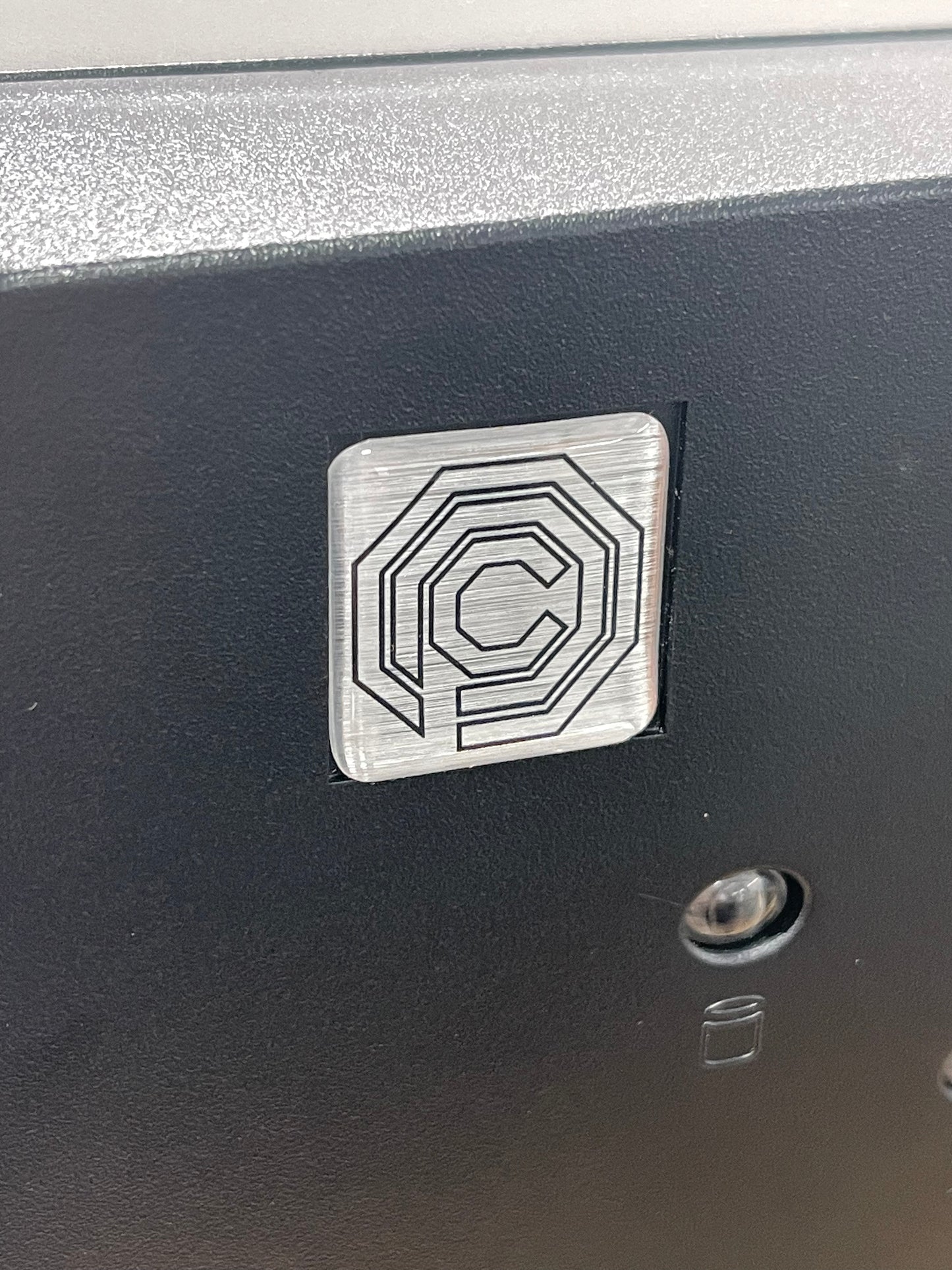 > OCP < V1 Robocop Case Badge Sticker - Dome
