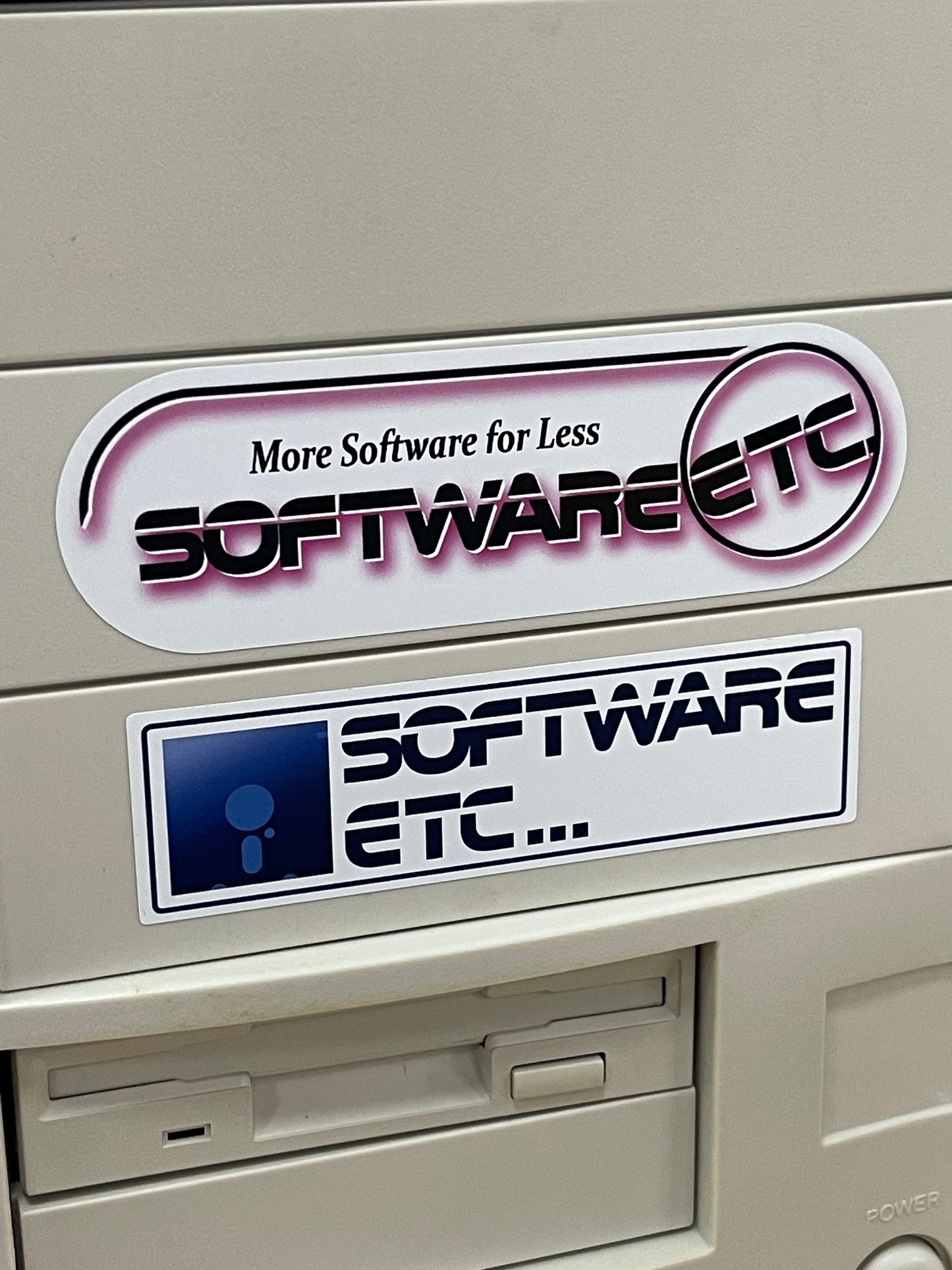 Software Etc. Logo 90s Computer Store Stickers (2)