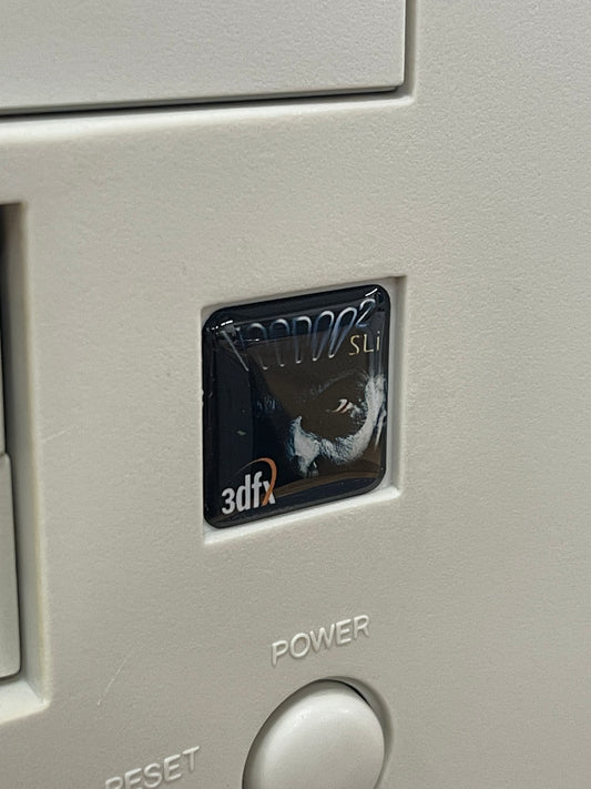 3Dfx "Faces Series" Voodoo2 SLi Case Badge Sticker - DOME