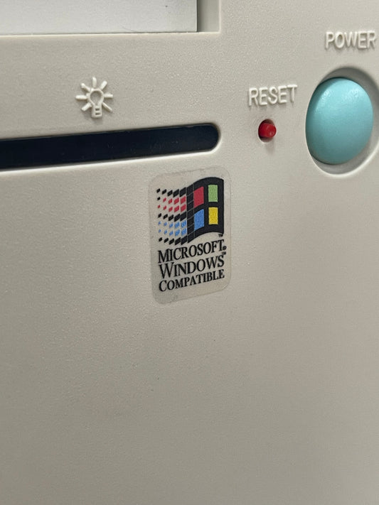 Windows Compatible Case Badge Sticker - Clear, Color