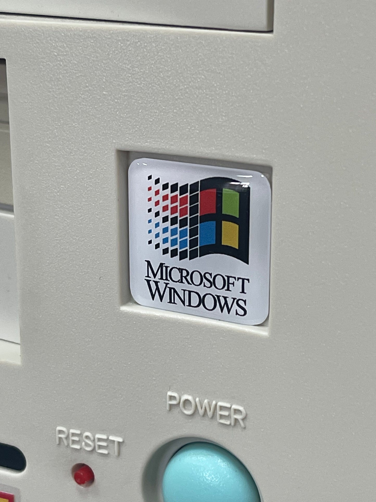Windows Logo V1 Case Badge Sticker - Domed