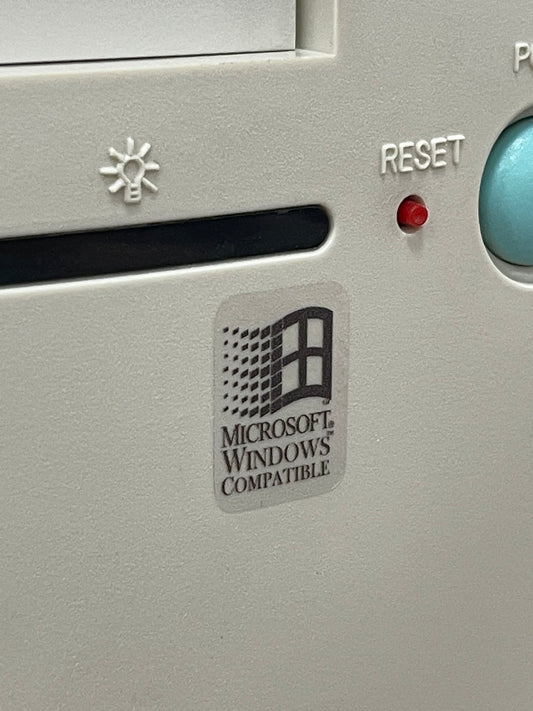 Windows Compatible Case Badge Sticker - Clear, Mono