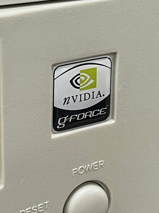 Nvidia Geforce General Video Graphics Case Badge Sticker - Dome